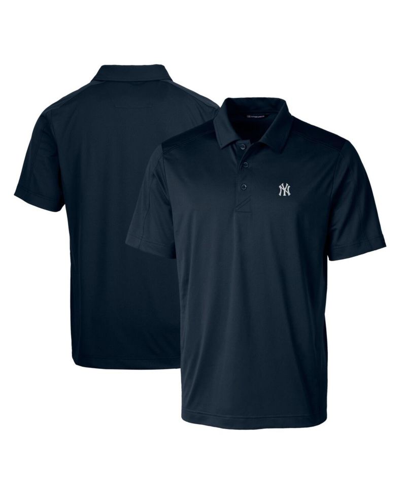Men's Navy New York Yankees Prospect Textured Stretch Polo