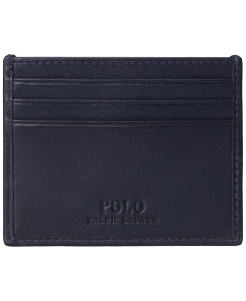 Polo Bear Slim Full-Grain Leather Card Case