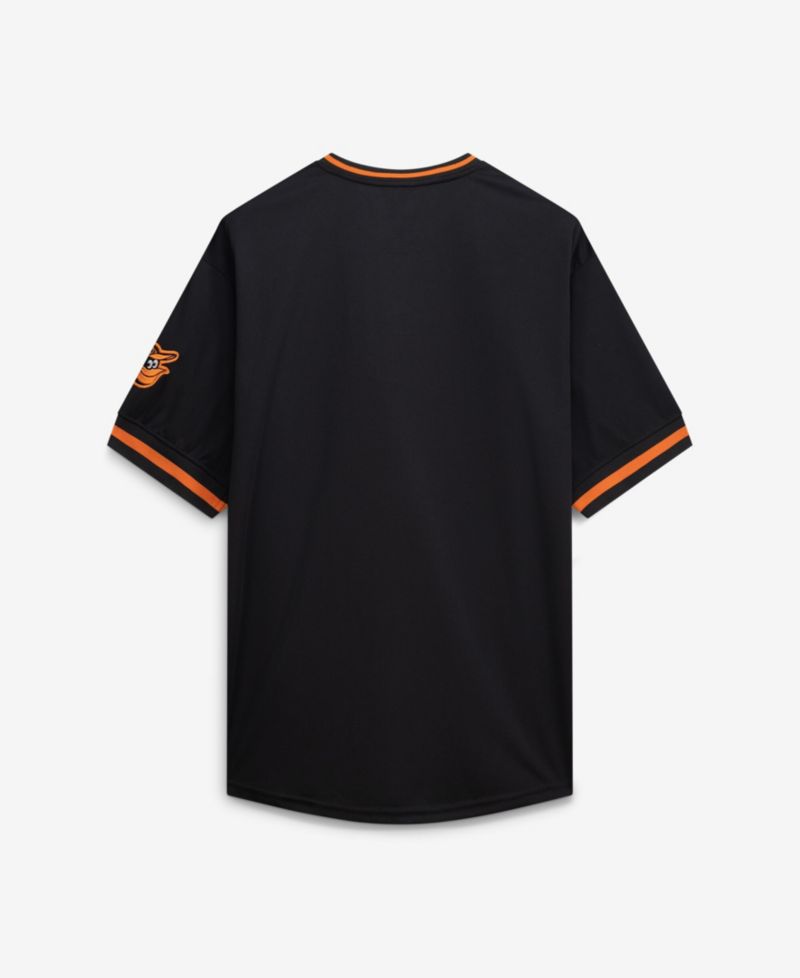 Men's Black Baltimore Orioles Big & Tall Pop Texture V-Neck T-Shirt
