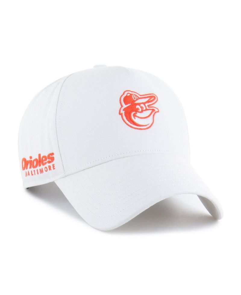 Men's White Baltimore Orioles Foundational Pinch Offside Adjustable Hat