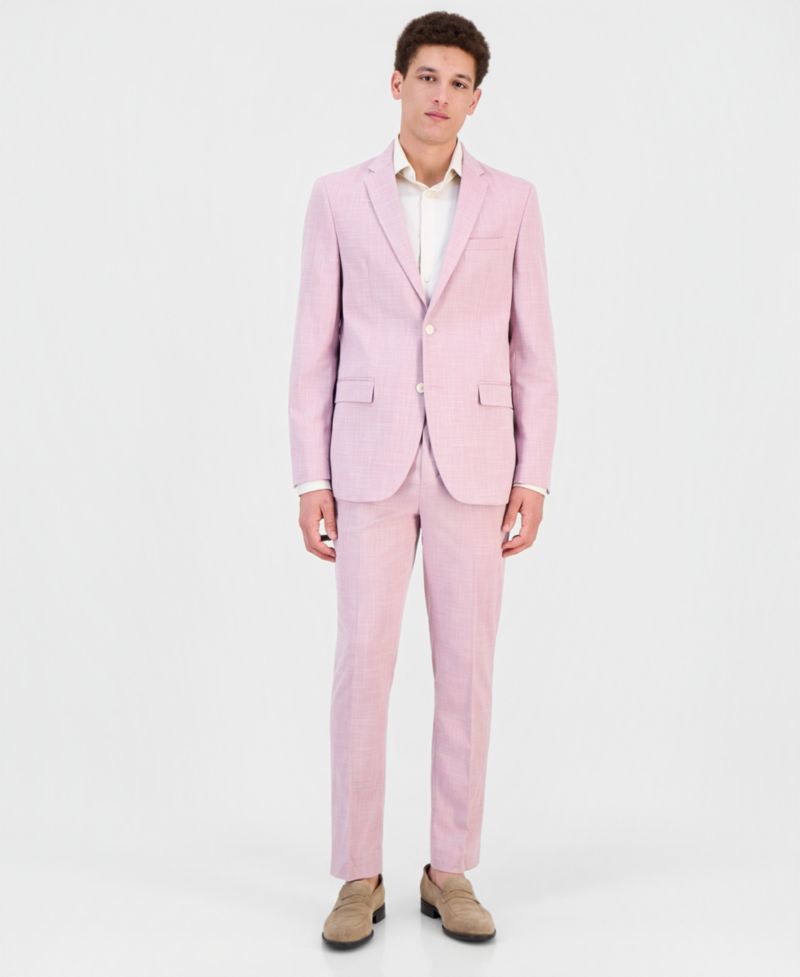 Men's Slim-Fit Spandex Super-Stretch Suit Pants