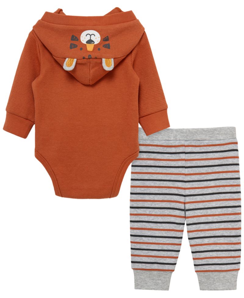 Baby Boys' Tiger Long-Sleeve Bodysuit and Pants, 2-Piece Set