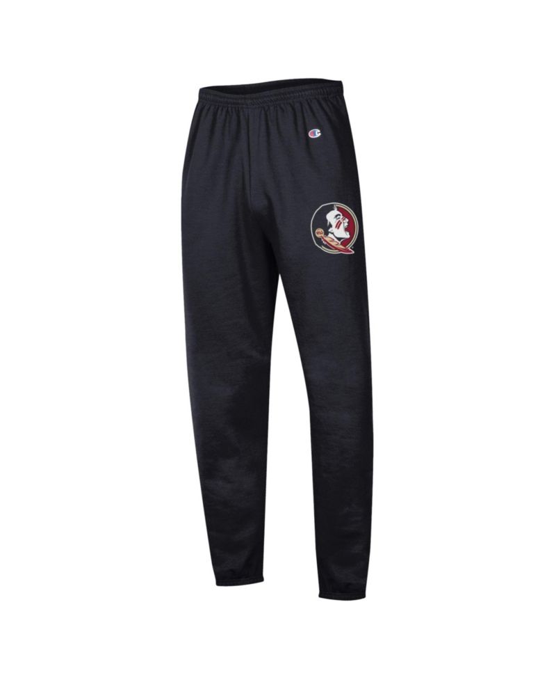 Men's Black Florida State Seminoles Powerblend Banded Fleece Sweatpants