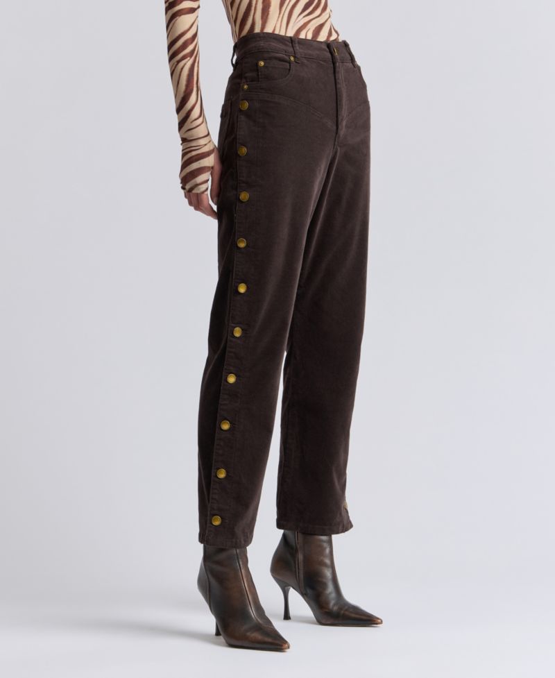 Women's High-Rise Yoke Detail Pants
