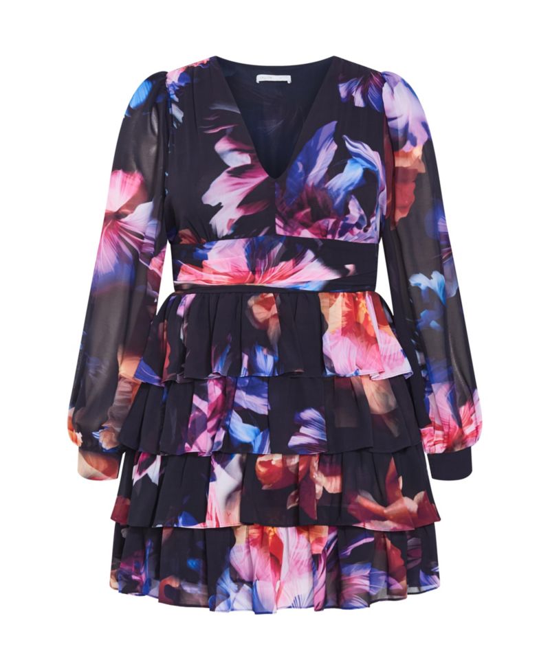 Plus Size Kailey Print Mini Dress