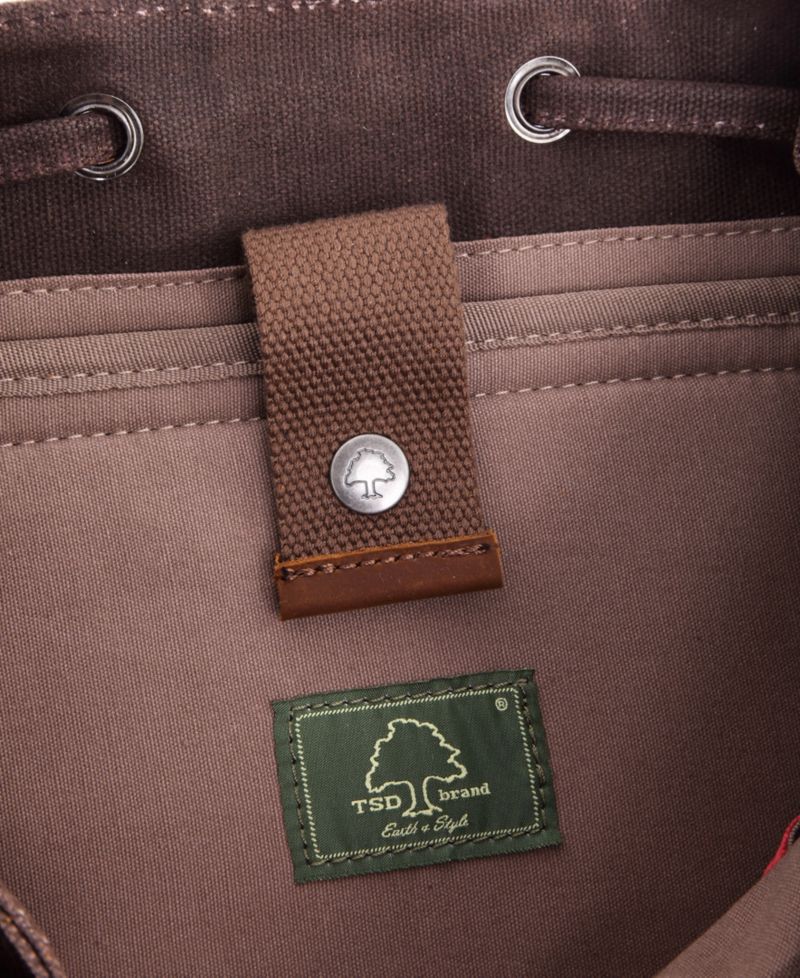 Stone Creek Waxed Canvas Backpack Handbag