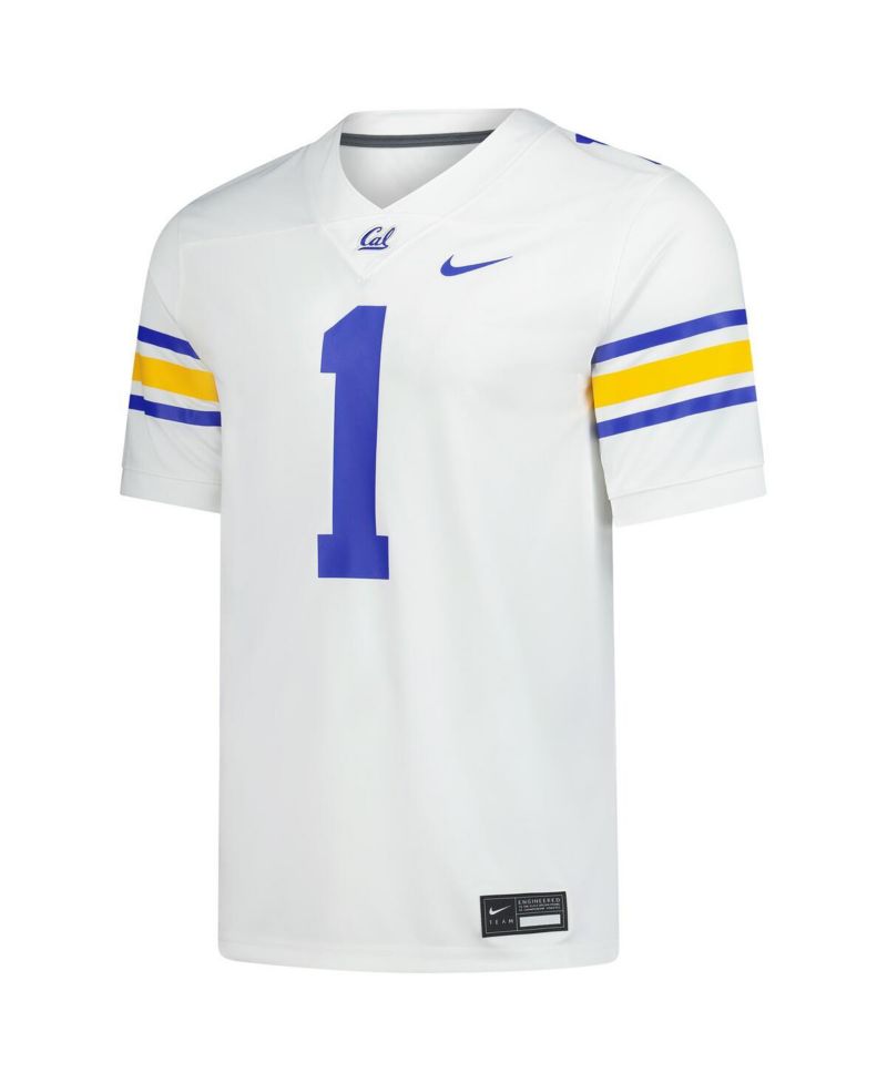Men's 1 White Cal Bears Untouchable Replica Game Jersey