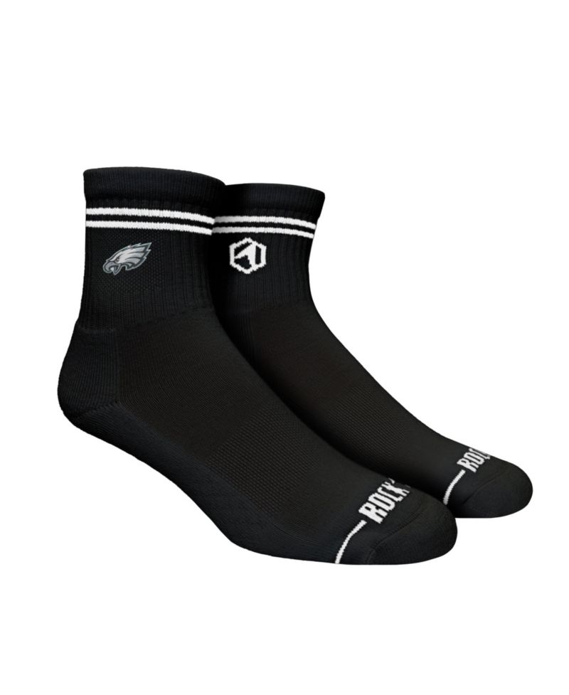 Men's and Women's Philadelphia Eagles Stripe Quarter Socks