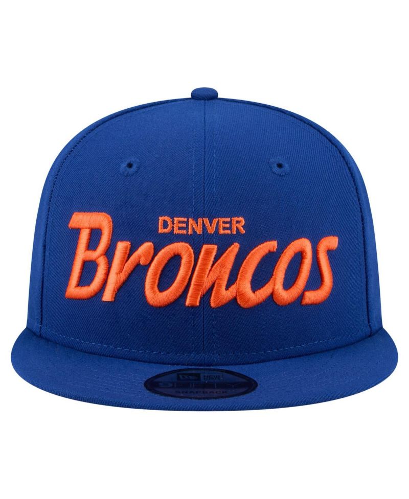 Men's Royal Denver Broncos Core Team Script 9FIFTY Snapback Hat