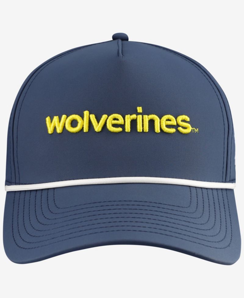 Men's Navy Michigan Wolverines Statement Adjustable Rope Hat