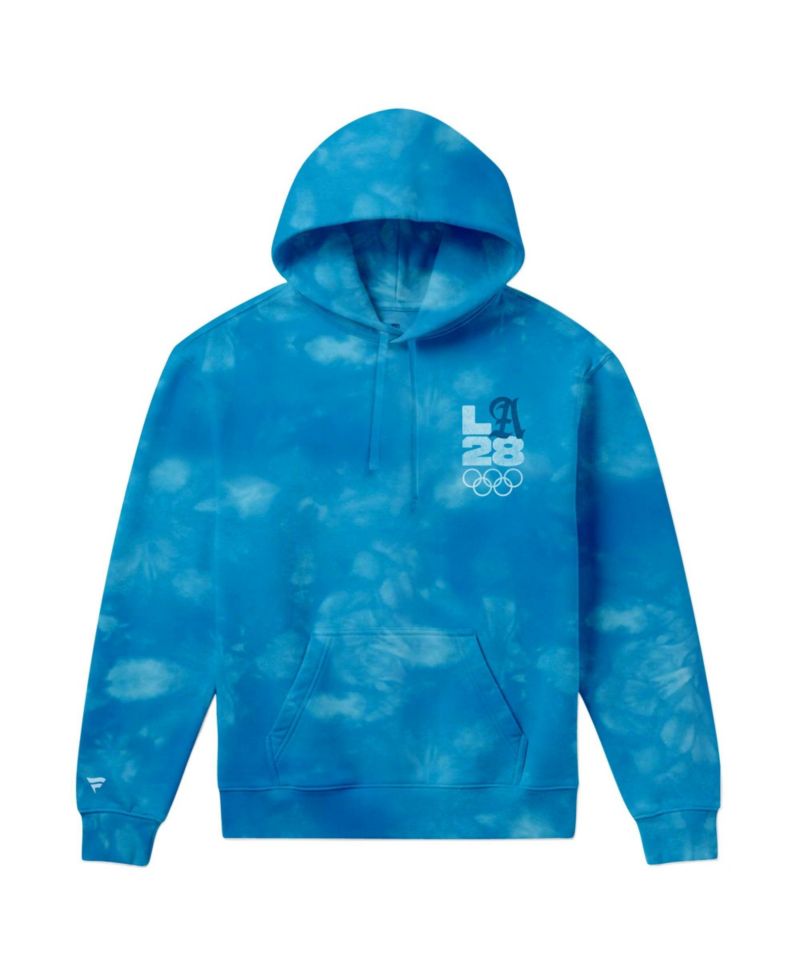 Men's Blue LA28 Bluebell Collection Tie Dye Hoodie