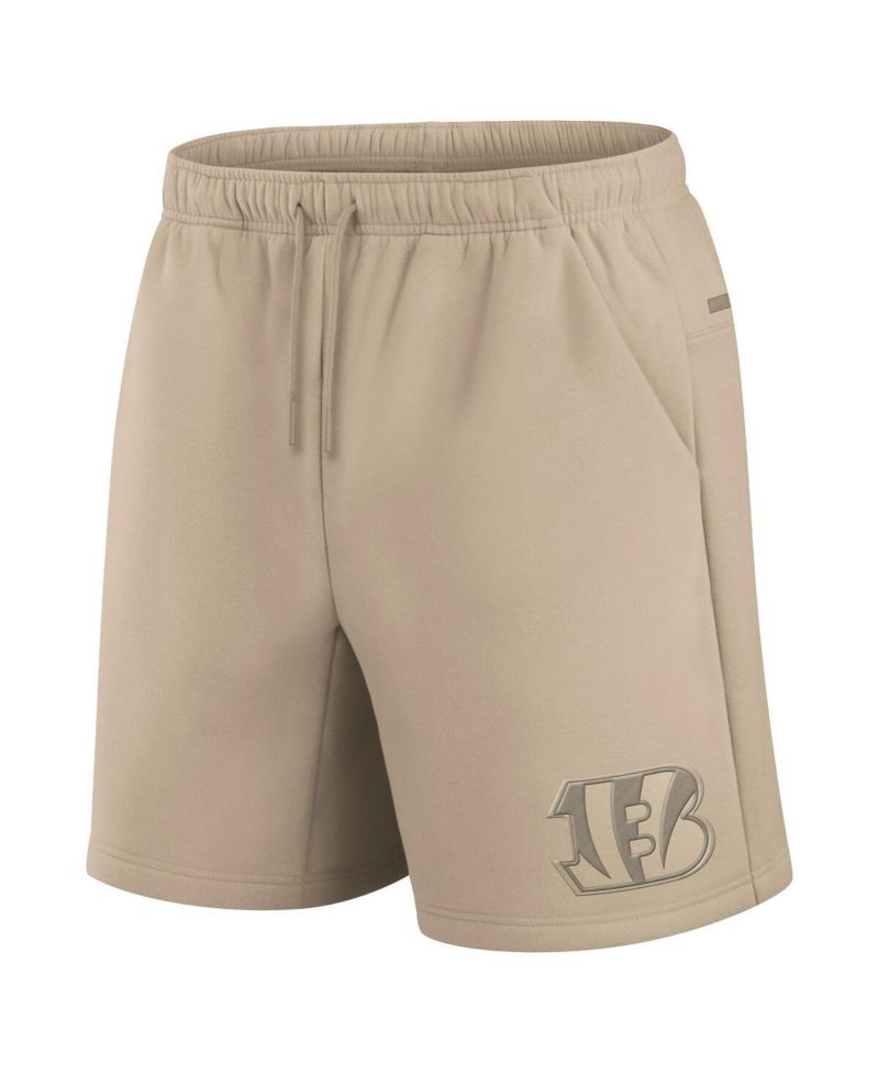 Men's and Women's Khaki Cincinnati Bengals Elements Super Soft Fleece Shorts