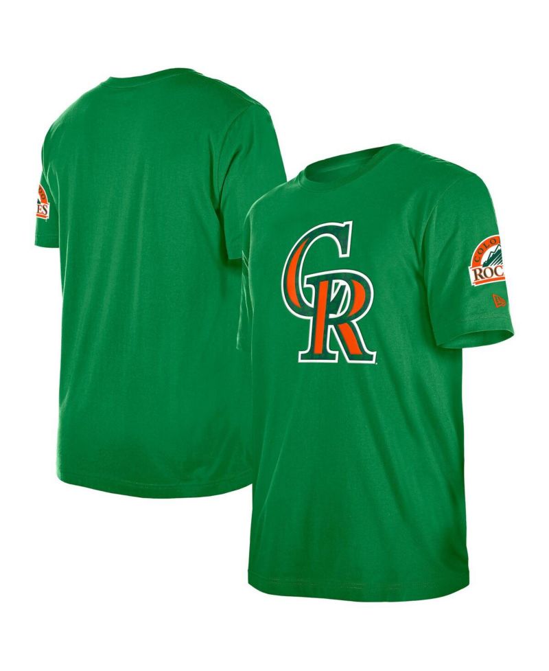 Men's Kelly Green Colorado Rockies St. Patrick's Day Shamrock Fill T-Shirt
