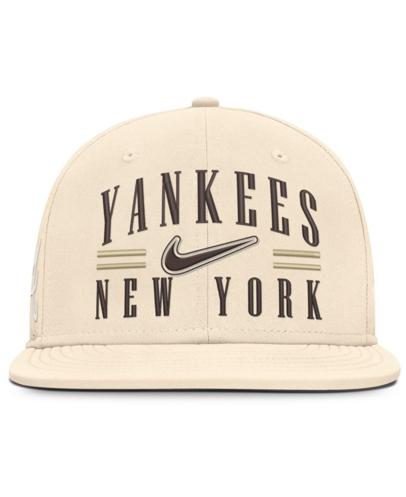 Men's Natural New York Yankees True Dri-FIT AeroBill Fitted Hat