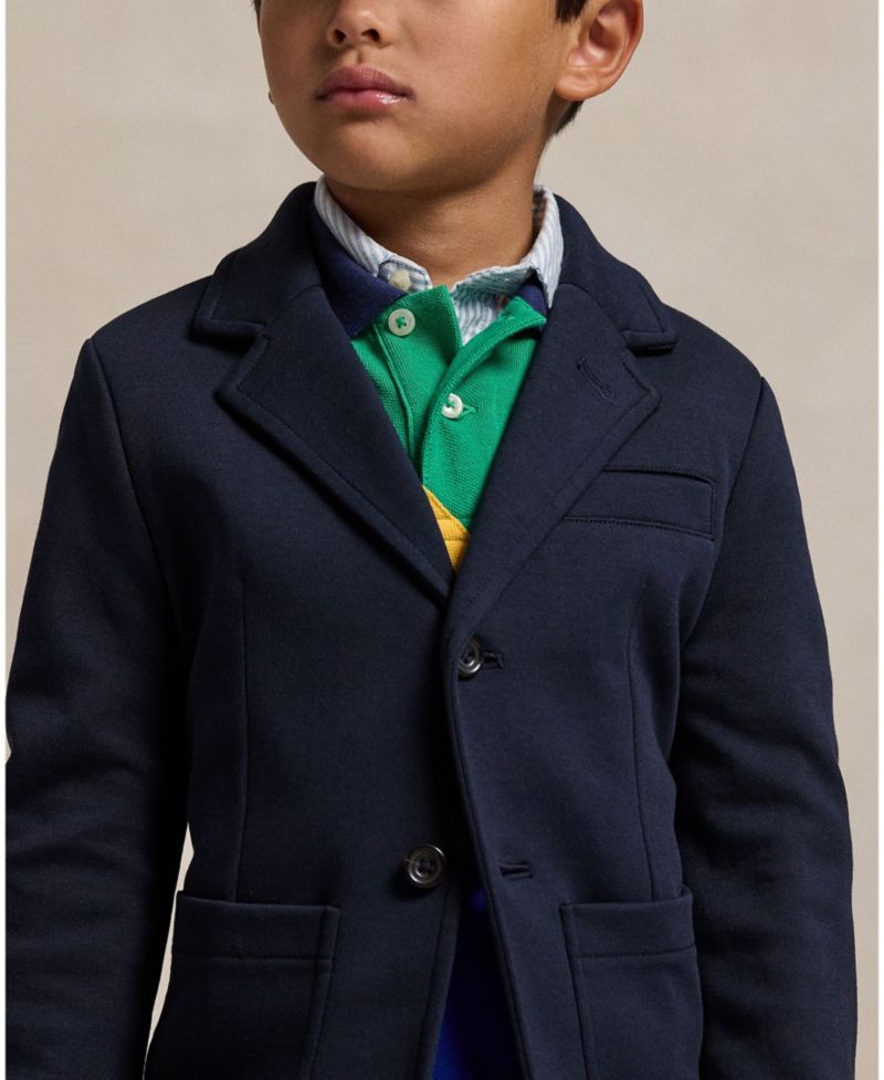 Toddler and Little Boys Double-Knit Shirt Jacket