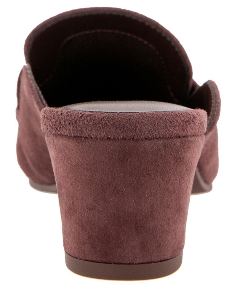 Women's Lotus Heeled Penny Loafer Mule