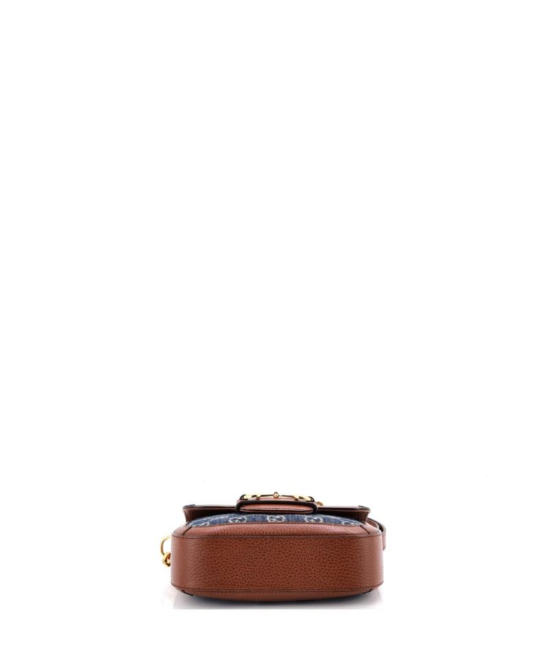 Mini Horsebit 1955 Shoulder Bag GG Denim