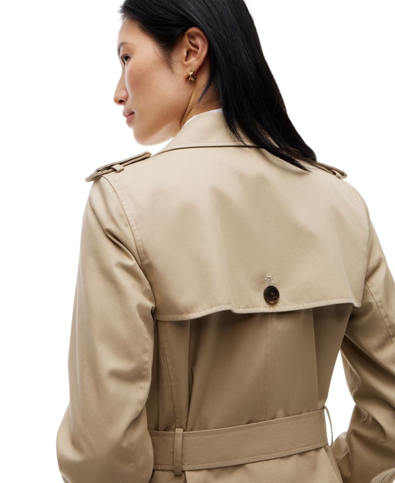 Women's Double-Breasted Belted Trench Coat