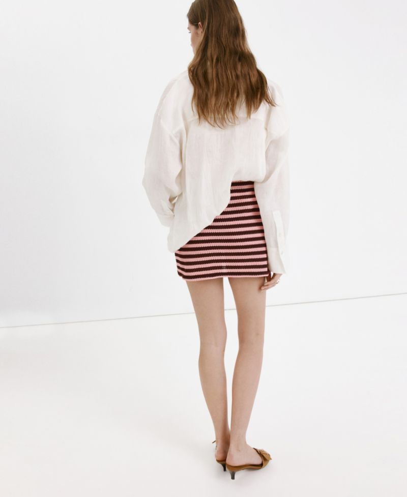 Women's Striped Knitted Skirt