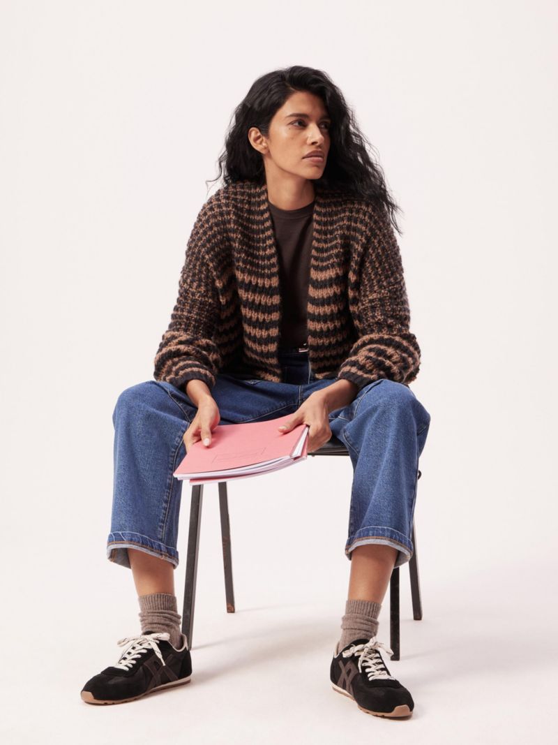 Women's Skye Wool Blend Stripe Cardigan