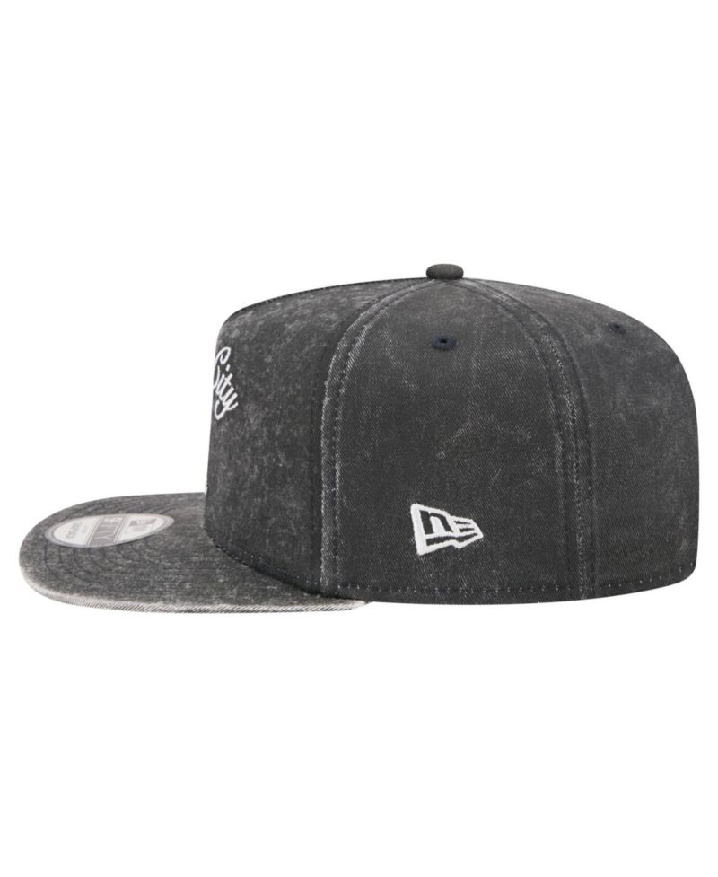 Men's Black Detroit Tigers City Slogan A-Frame 9FIFTY Snapback Hat