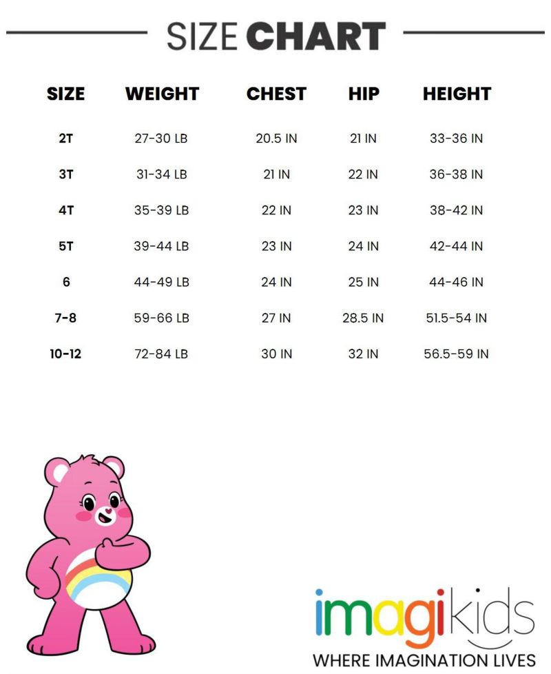Toddler Girls Cheer Bear Rainbow Tulle Dress to