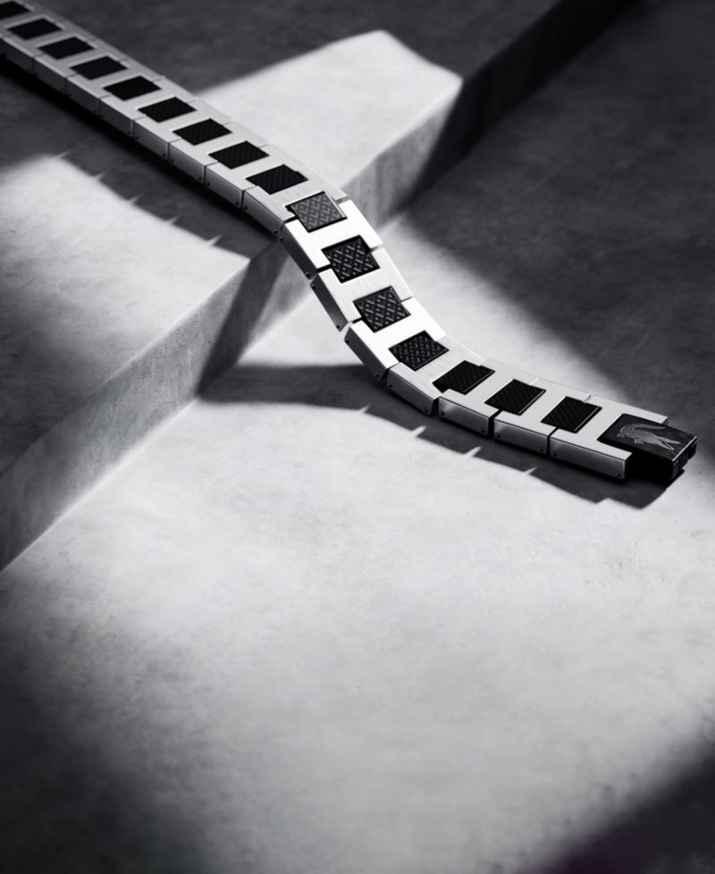 Men's Metropole Silver-Tone Stainless with Color IP Bracelet
