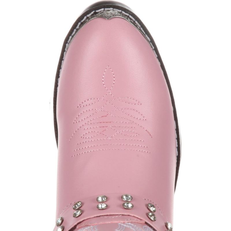 Lil' Little Kid Pink Rhinestone Western Boot