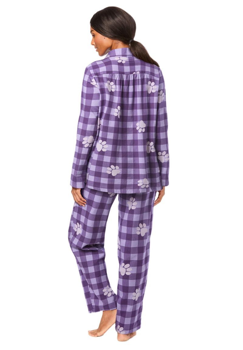 Women's Dreams and Co. Classic Flannel Pajama Set