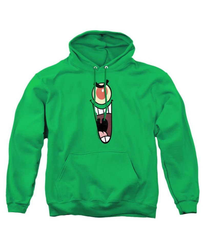 Men's Plankton Sinister Face Graphic Hoodie