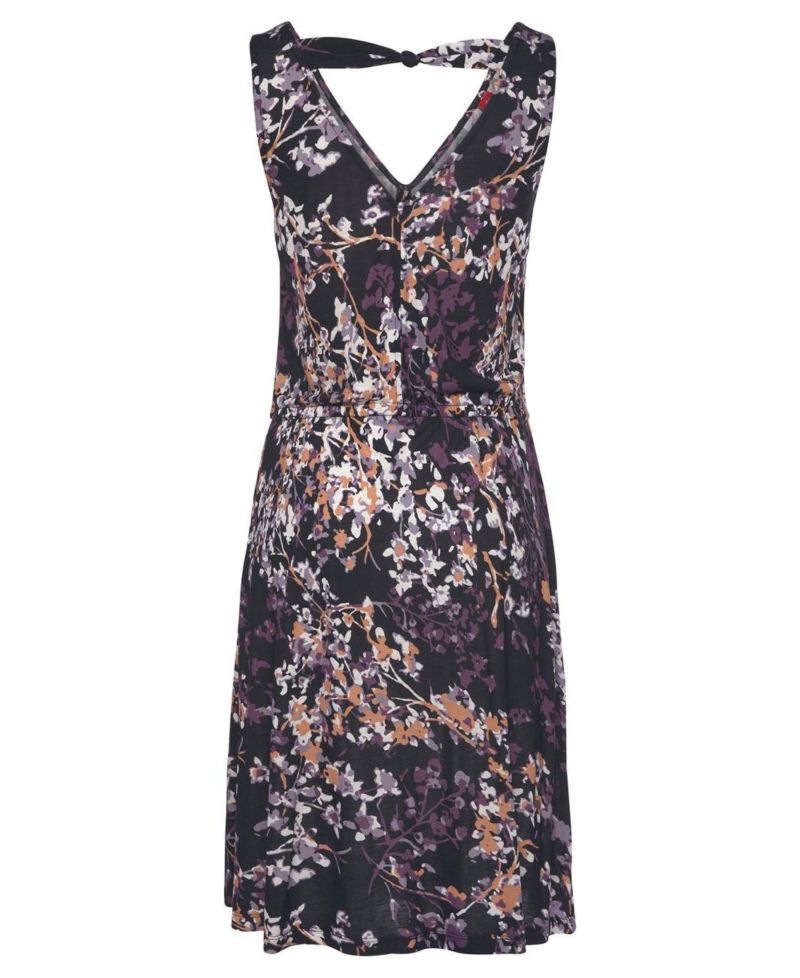 Women's Viscose Floral Print Fit-and-Flare Short Dress