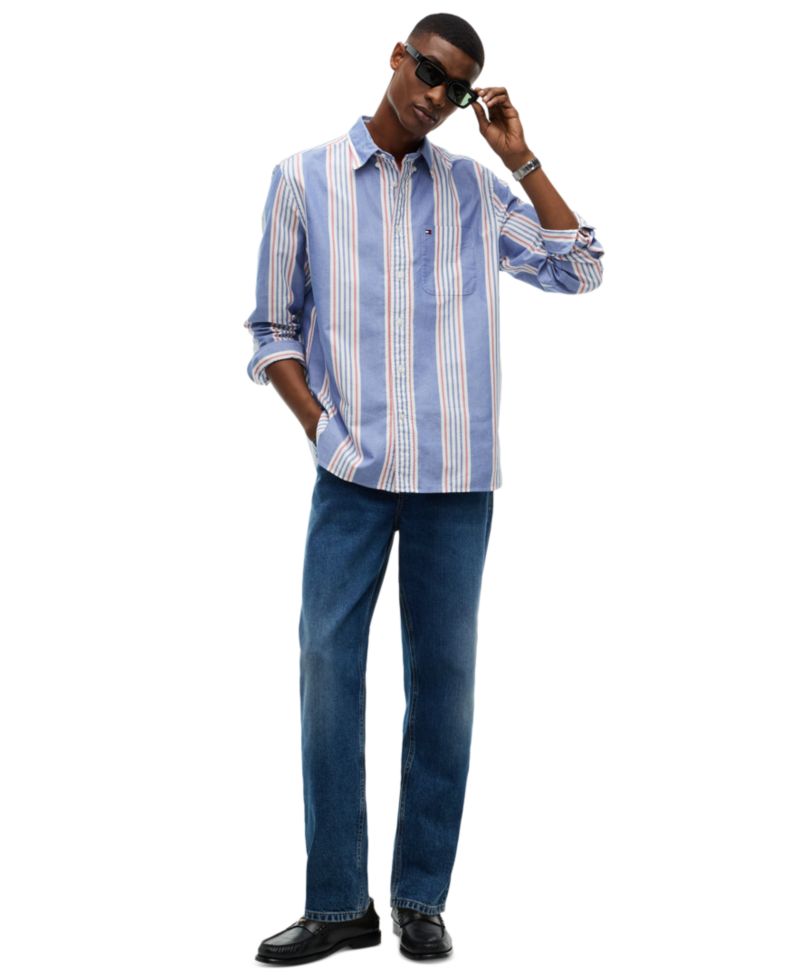 Men's Heritage Regular-Fit Oxford Stripe Shirt