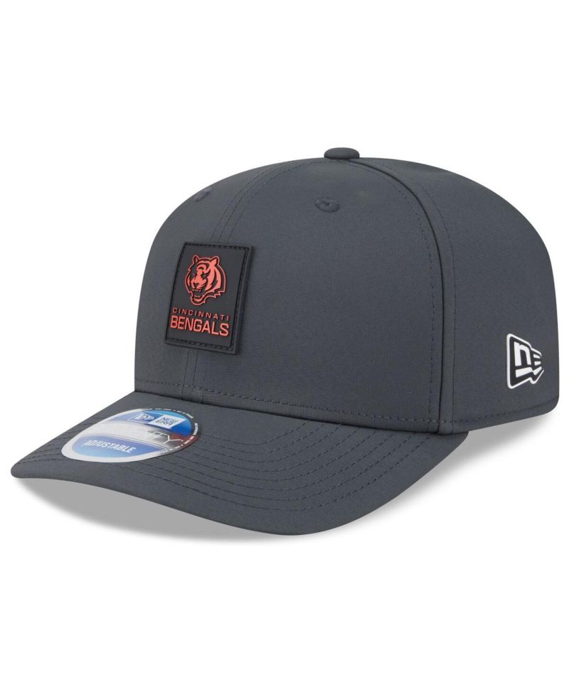 Men's Charcoal Cincinnati Bengals 2025 Sideline Cold Weather 9SEVENTY Adjustable Hat
