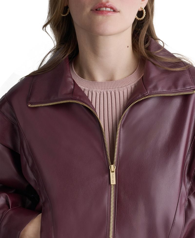 Women's Moto Faux Leather Jacket