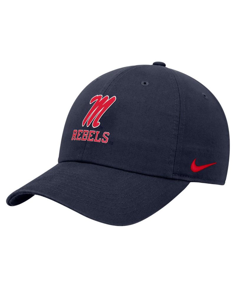 Men's Navy Ole Miss Rebels Club Adjustable Hat