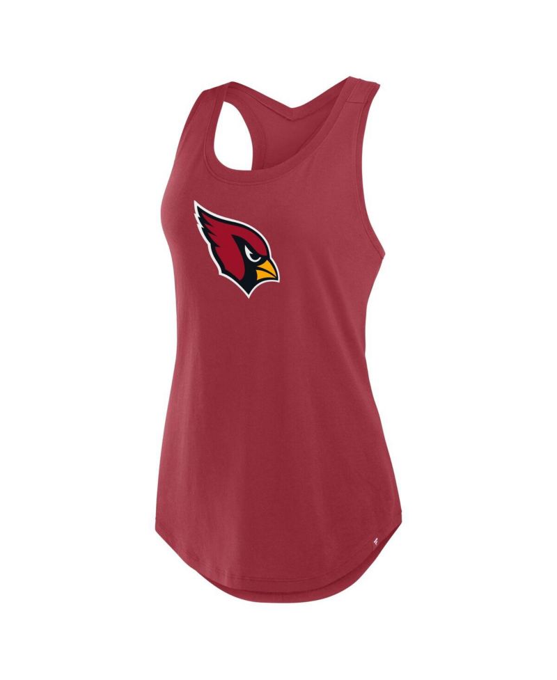 Women's Cardinal Arizona Cardinals Iron Fan Tank Top