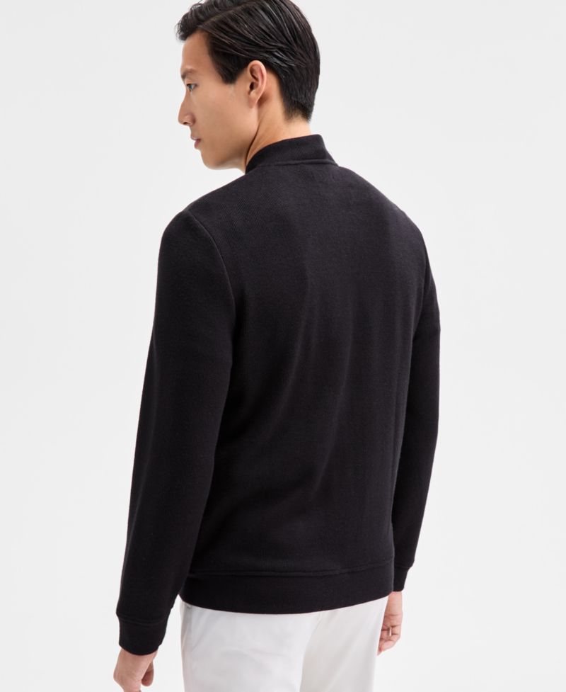 Men's Long Sleeve Mixed Media Jacket