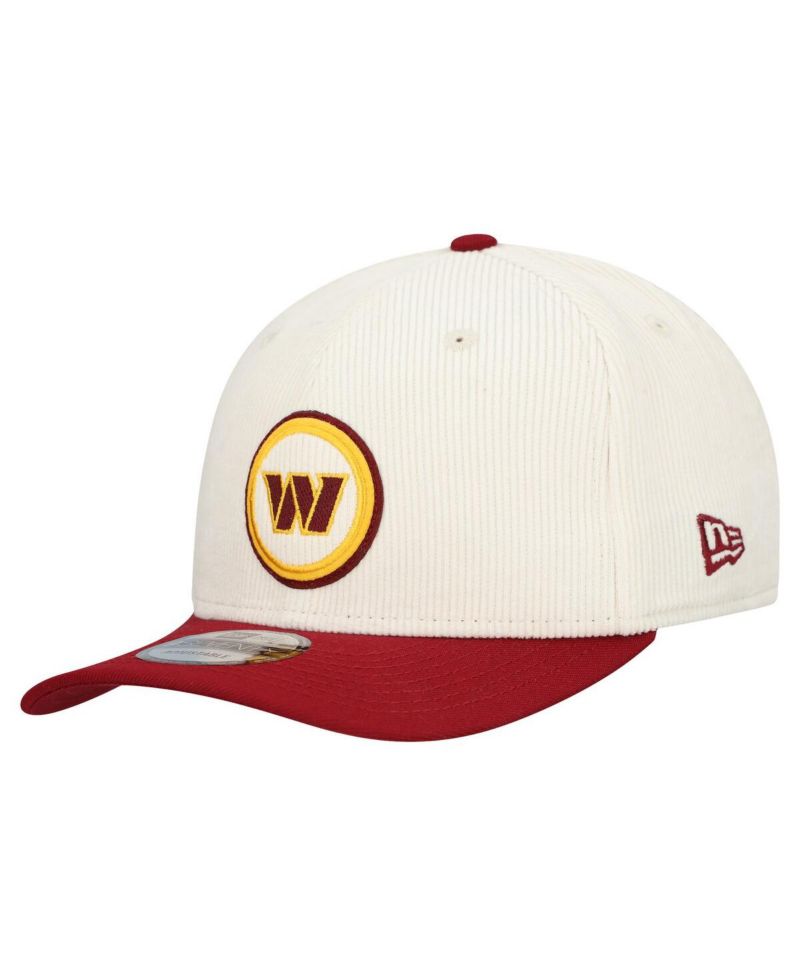Men's Stone Washington Commanders Loyal Corduroy 9SEVENTY Adjustable Hat