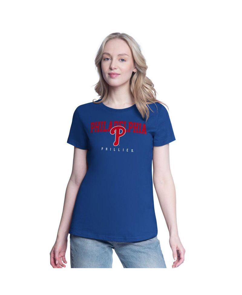 Women's Red/Royal Philadelphia Phillies Two T-Shirt Combo Pack