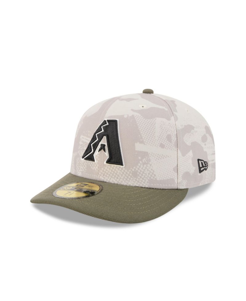 Men's Light Beige/Olive Arizona Diamondbacks 2025 Armed Forces Day 59FIFTY Fitted Hat