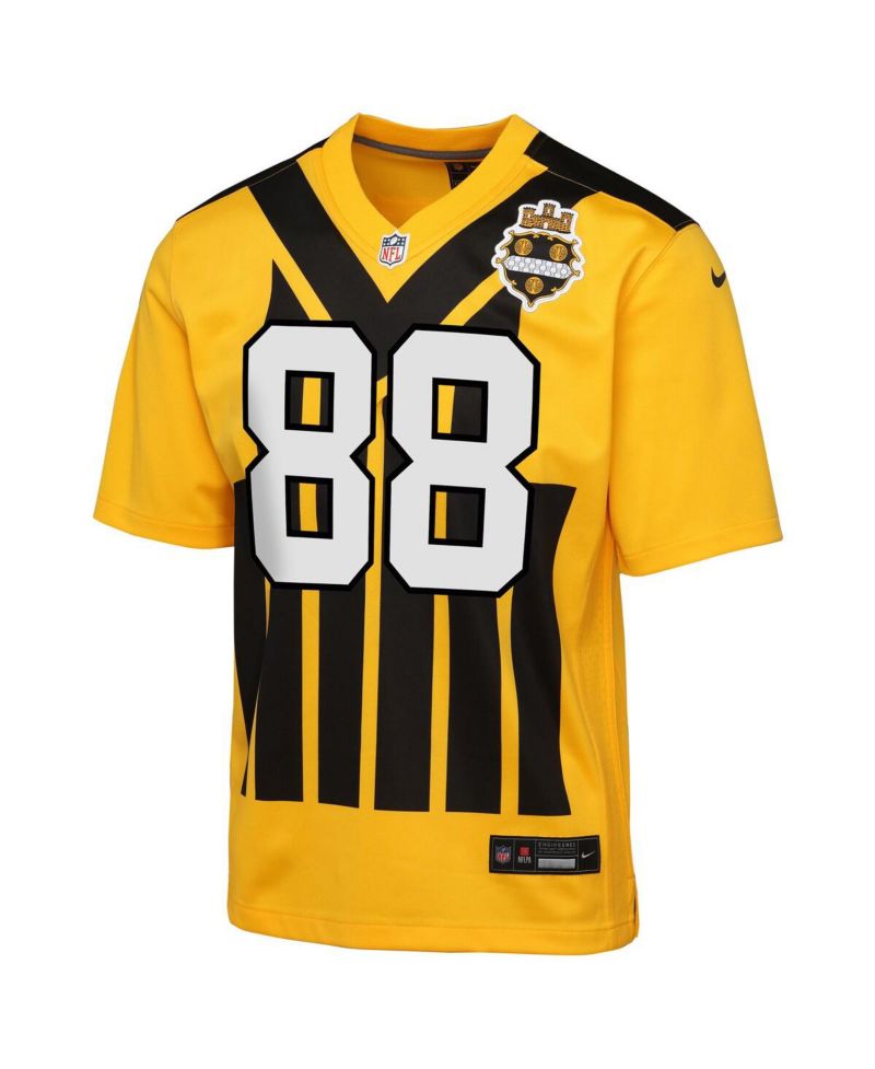 Big Boys and Girls Pat Freiermuth Gold Pittsburgh Steelers Alternate 1933 Throwback Game Jersey