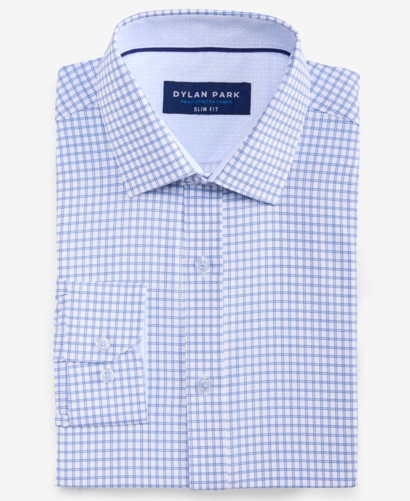 Men's Slim-Fit Performance Four-Way Stretch Dress Shirt