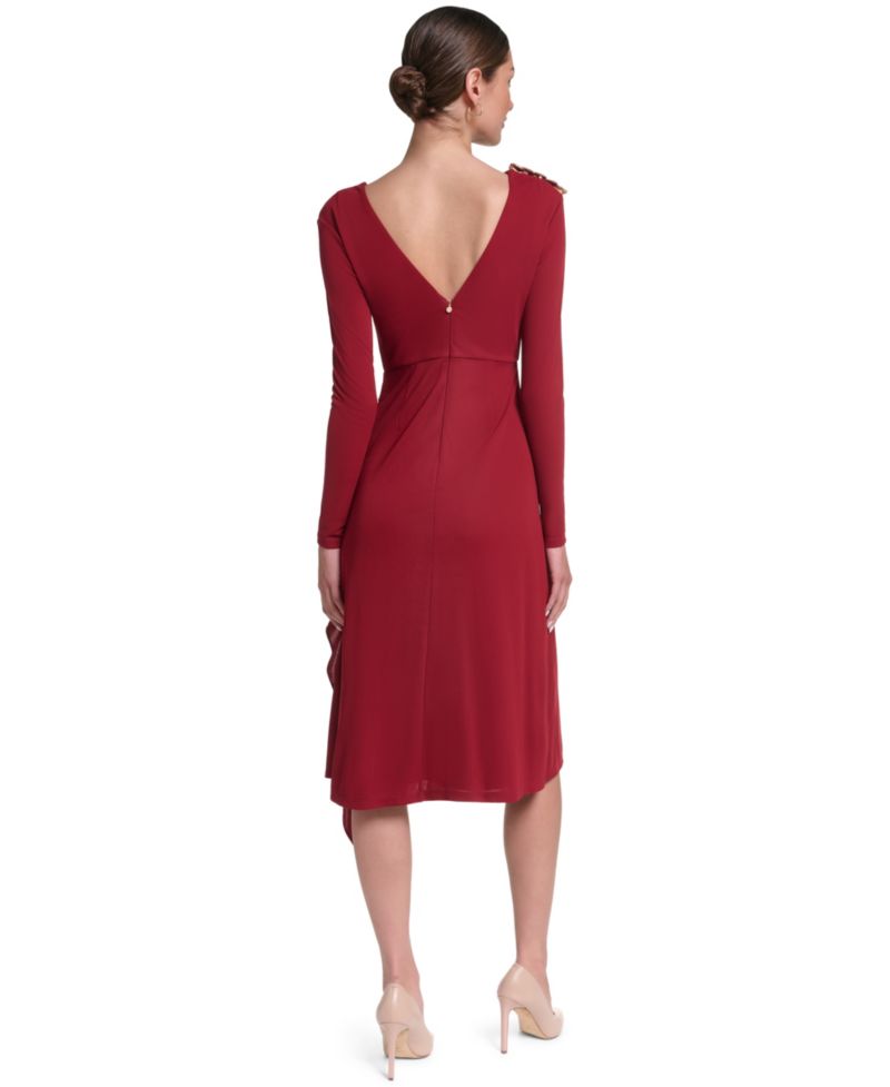 Women's Boat Neck Jersey Dress