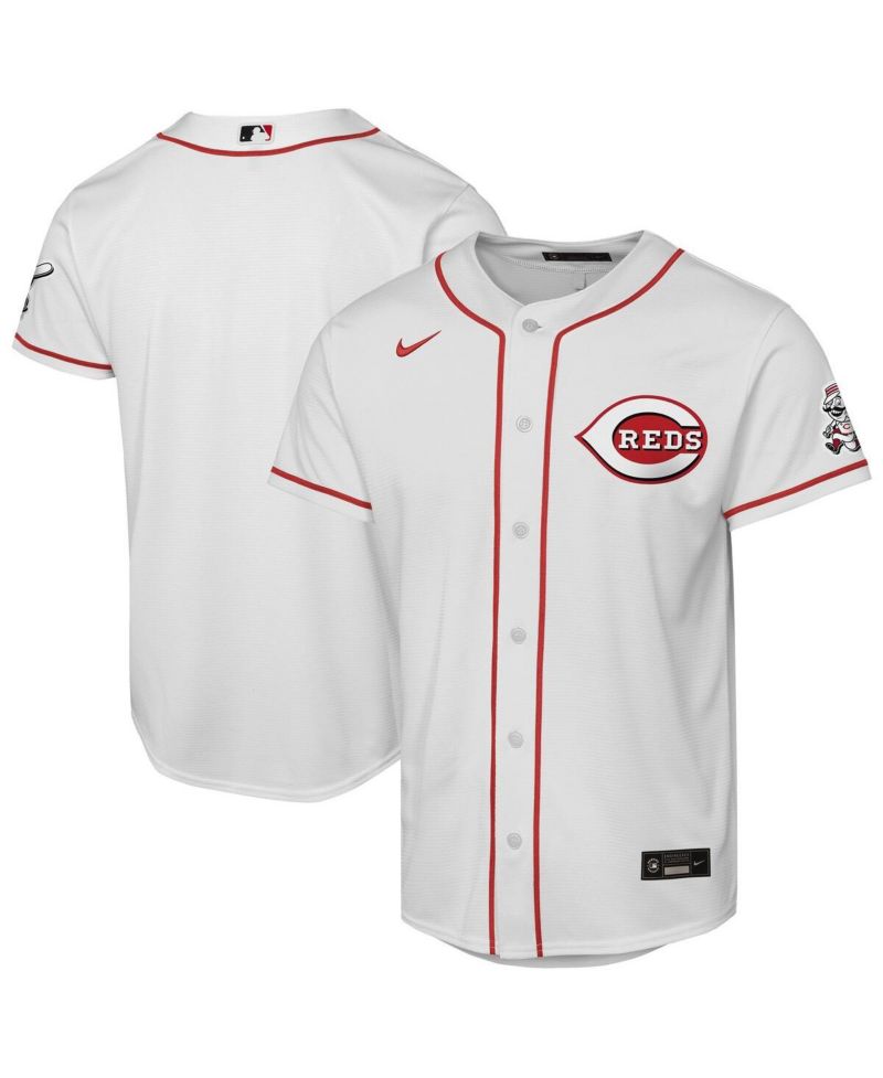 Big Boys and Girls White Cincinnati Reds Home Stadium Jersey