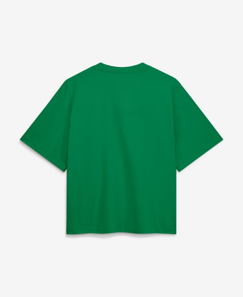 Women's Green Oregon Ducks Arch Logo Boxy T-Shirt