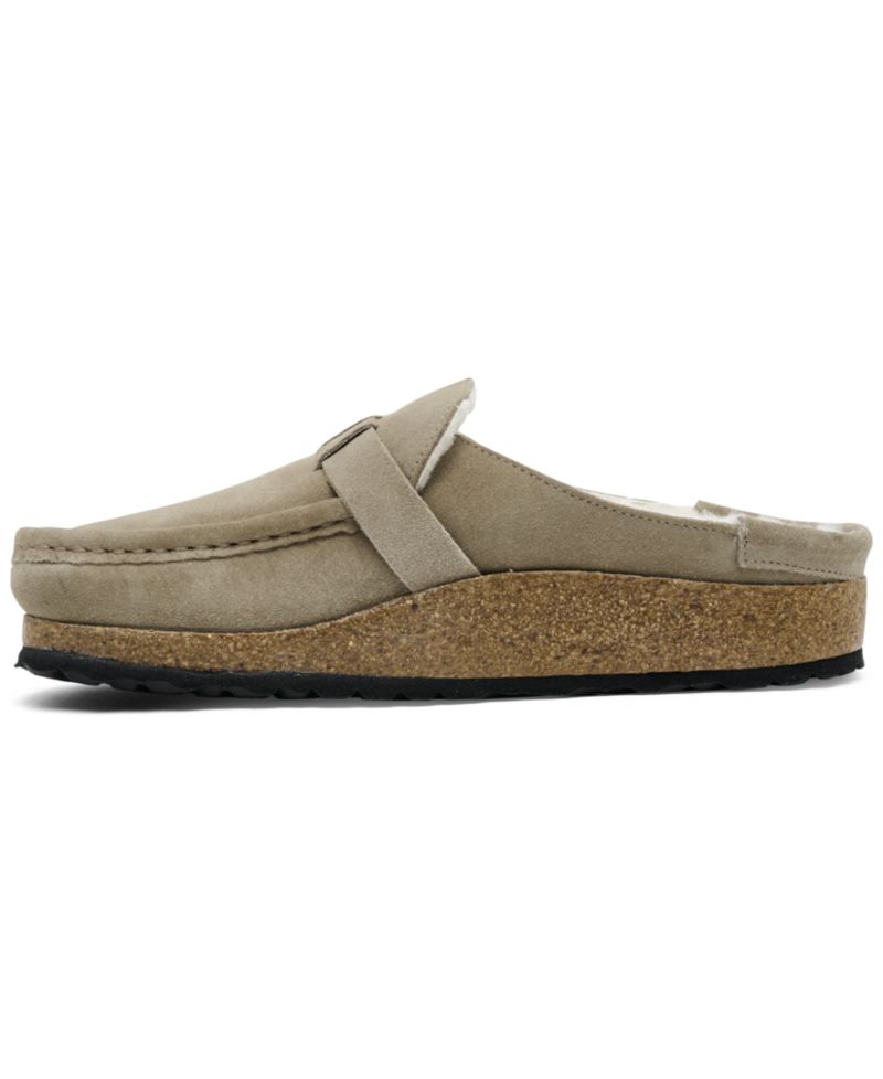 Women's Buckley Shearling Suede Leather Clogs from Finish Line