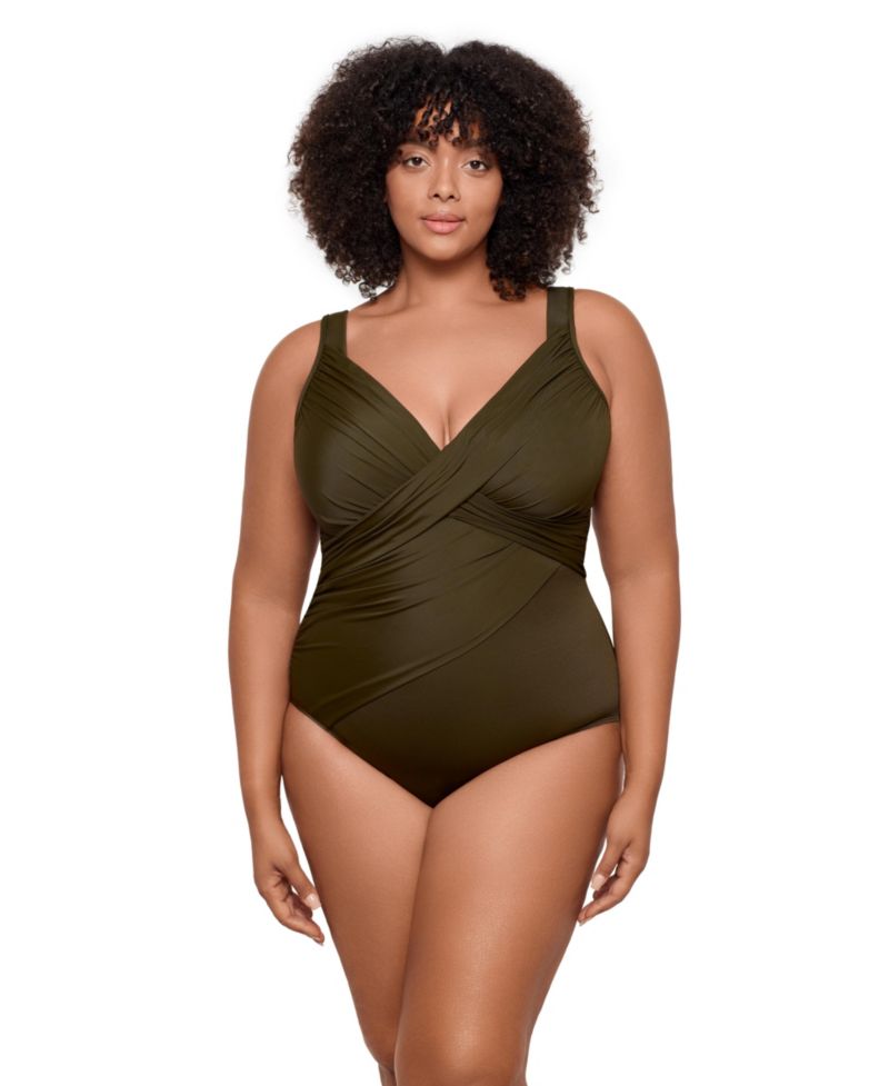 Plus Size Rock Solid Revele Tummy Control One Piece Swimsuit