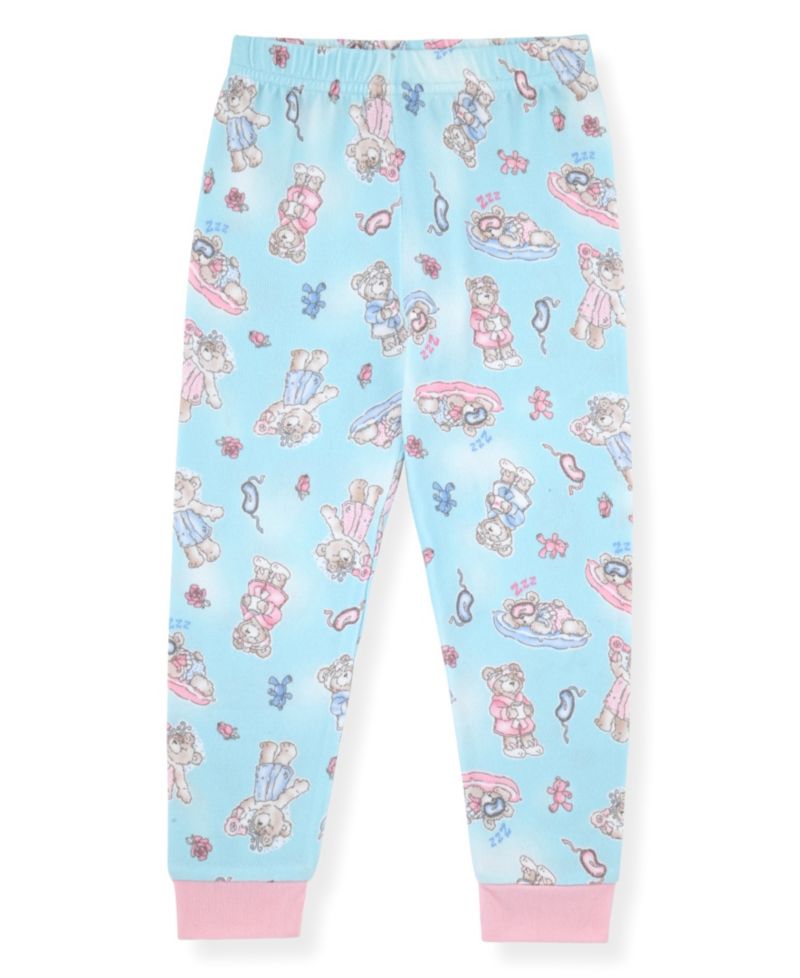 Girls' 12M-5T Whimsical Bear Print Pajama, 3-Piece Set