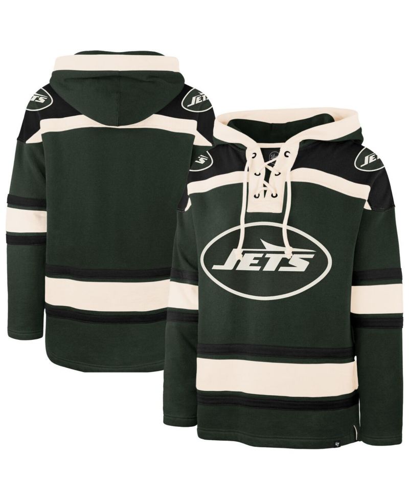 Men's Dark Green New York Jets Superior Lacer Hoodie
