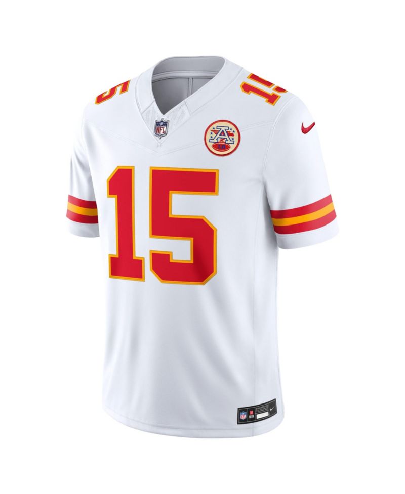 Men's Patrick Mahomes White Kansas City Chiefs Vapor F.U.S.E. Stitched Limited Jersey